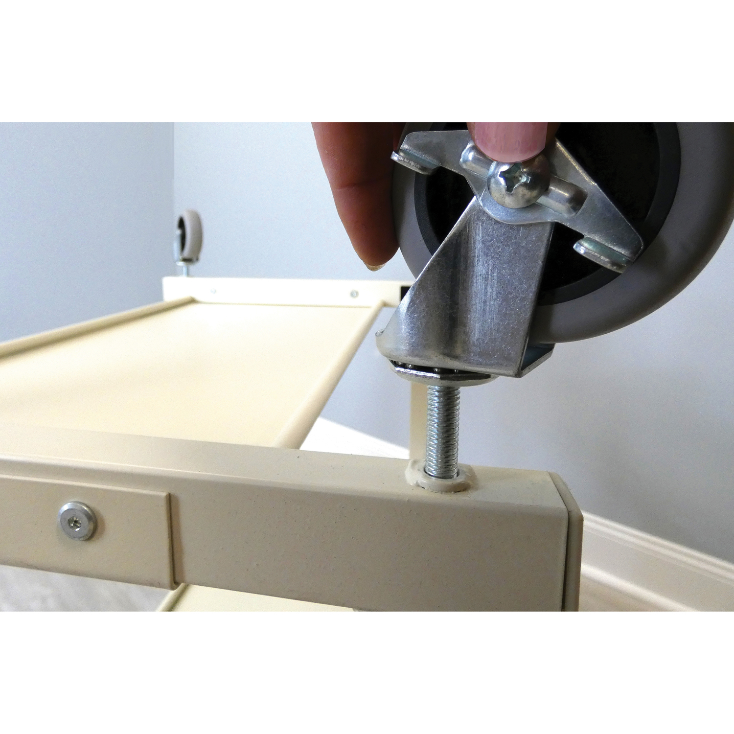 Shepherd Hardware 3 in. D Swivel Thermoplastic Rubber Caster 110 lb 1 pk