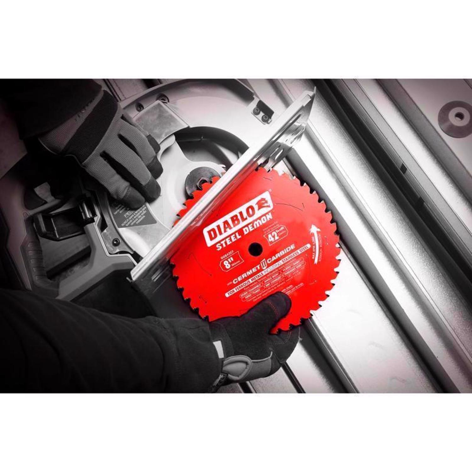 Diablo Steel Demon 8 in. D X 5/8 in. Cermet Metal Saw Blade 42 teeth 1 pk