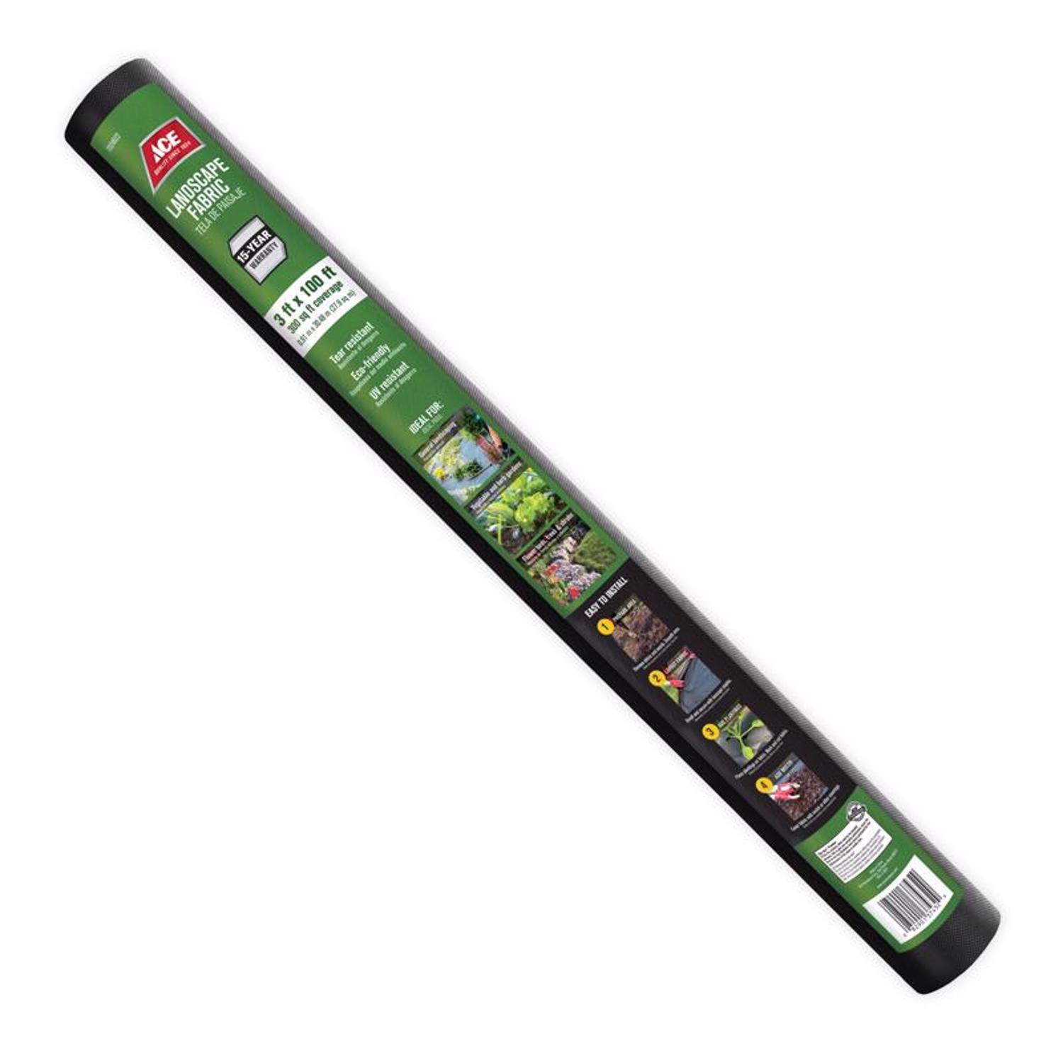 Ace 3 ft. W X 100 ft. L Polypropylene Landscape Fabric