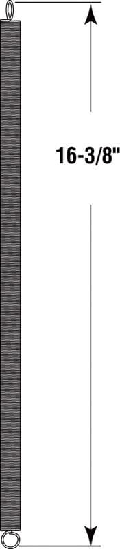 Prime-Line 16-3/8 in. L X 23/64 in. D Wood Screen Door Spring 1 pk