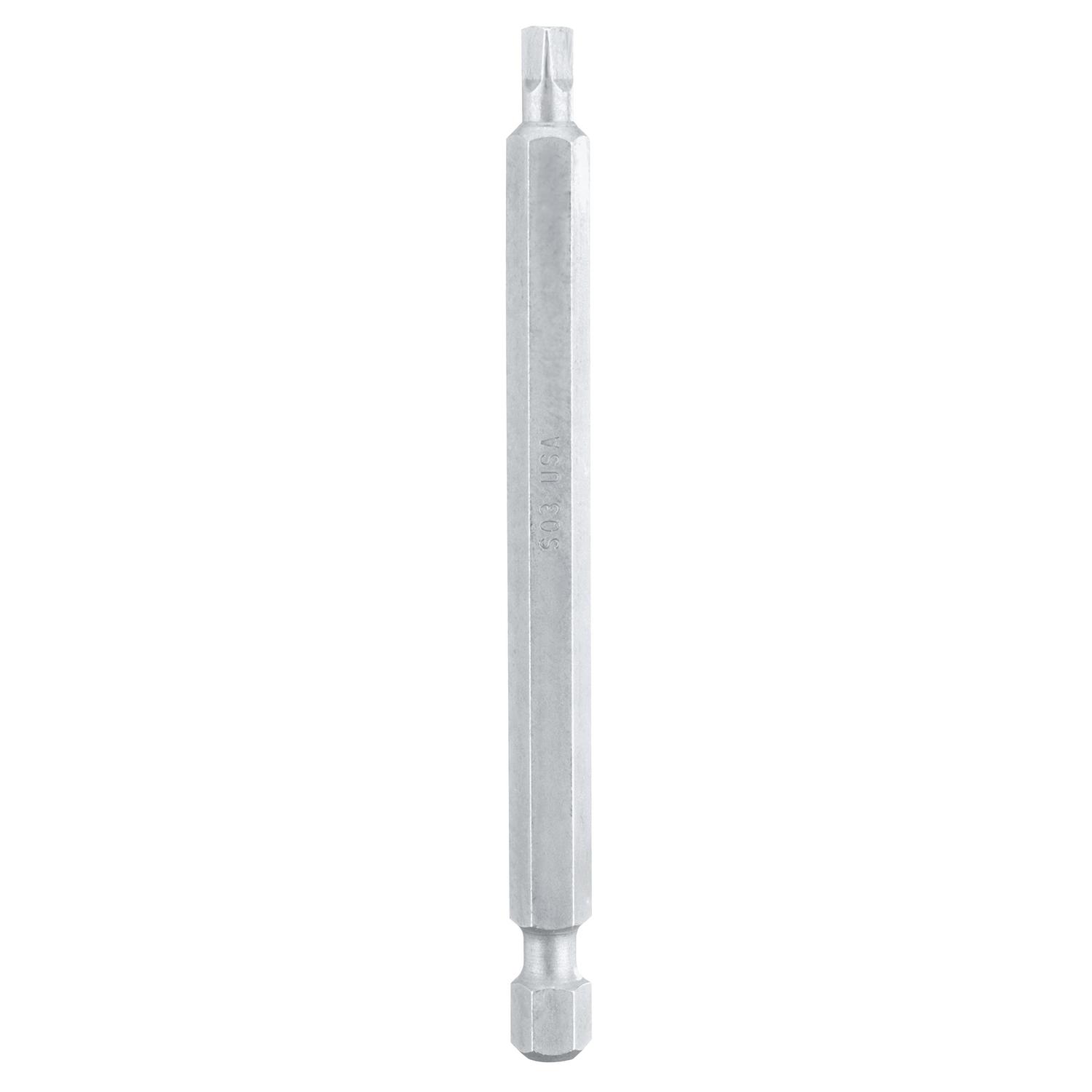 DEWALT Square Recess #1 X 3-1/2 in. L Screwdriver Bit Heat-Treated Steel 1 pc
