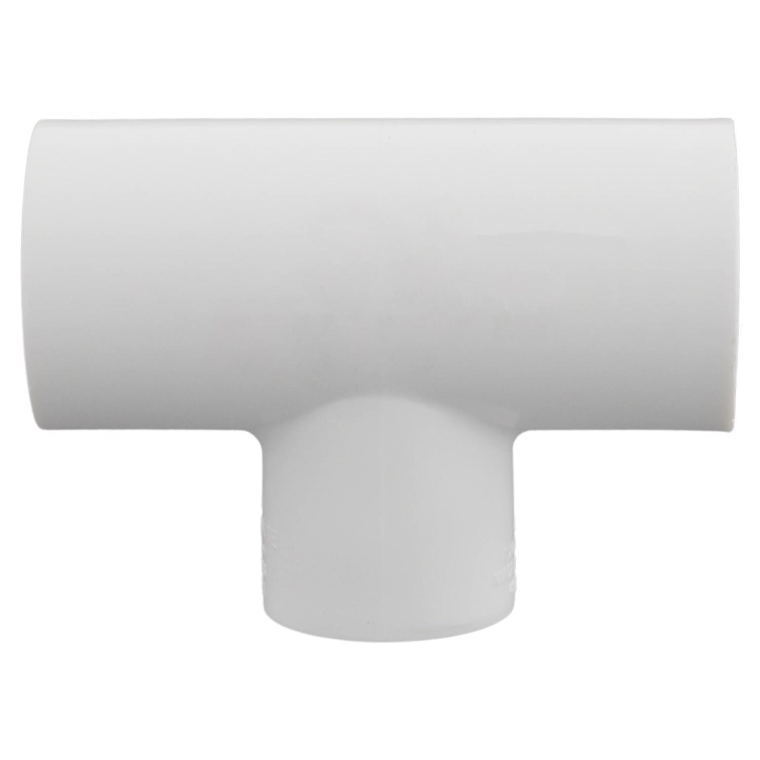 Charlotte Pipe Schedule 40 1 in. Slip X 1 in. D Slip PVC Reducing Tee 1 pk