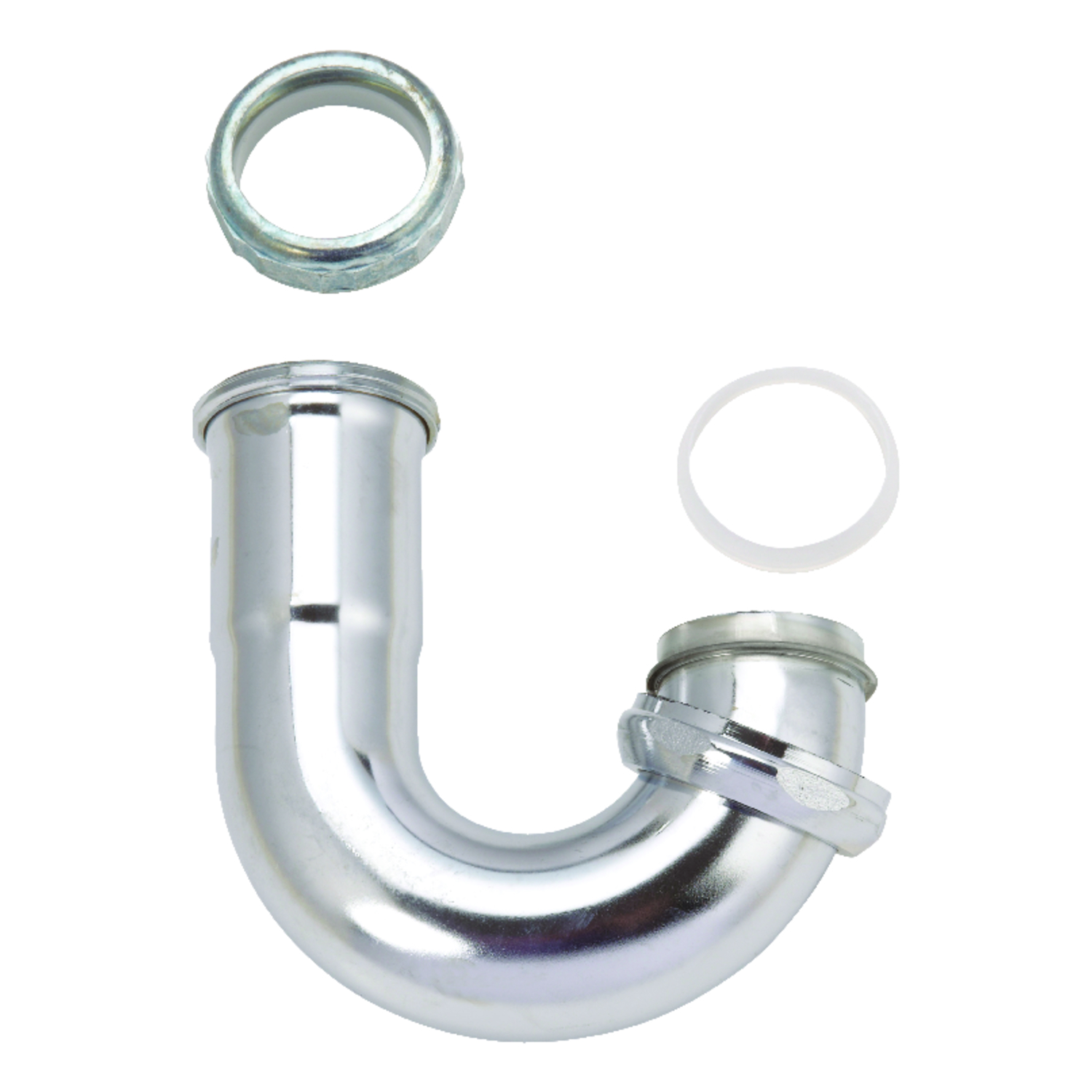 Ace 1-1/2 in. D Chrome Plated Brass J Bend