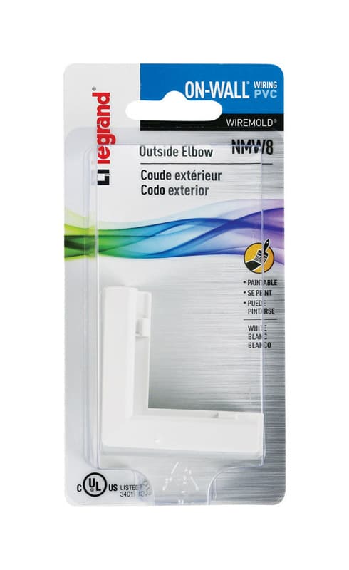 Legrand On-Wall 2 in. L Outside Elbow 1 pk