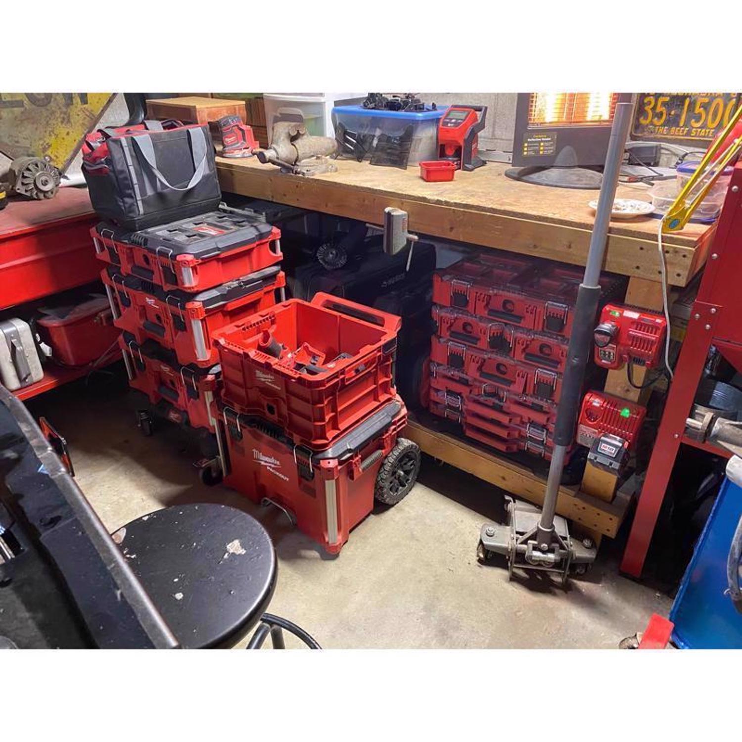 Milwaukee Packout Ballistic Nylon Tool Bag 3 pocket Black/Red 1 pc