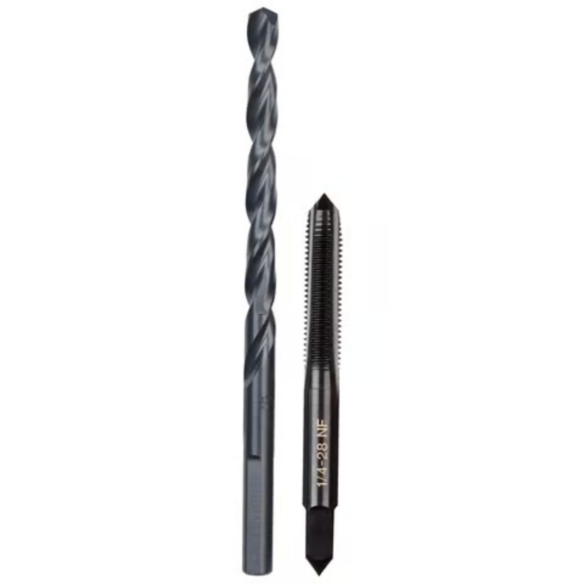 Milwaukee SAE 1/4-28 NF Straight Flute Plug Tap & #3 Drill Bit