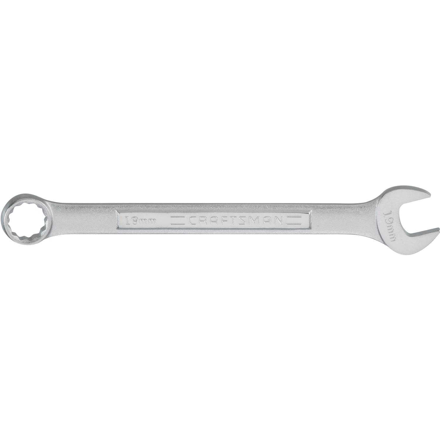 CRAFTSMAN 19 mm X 19 mm 12 Point Metric Combination Wrench 9.5 in. L 1 pc