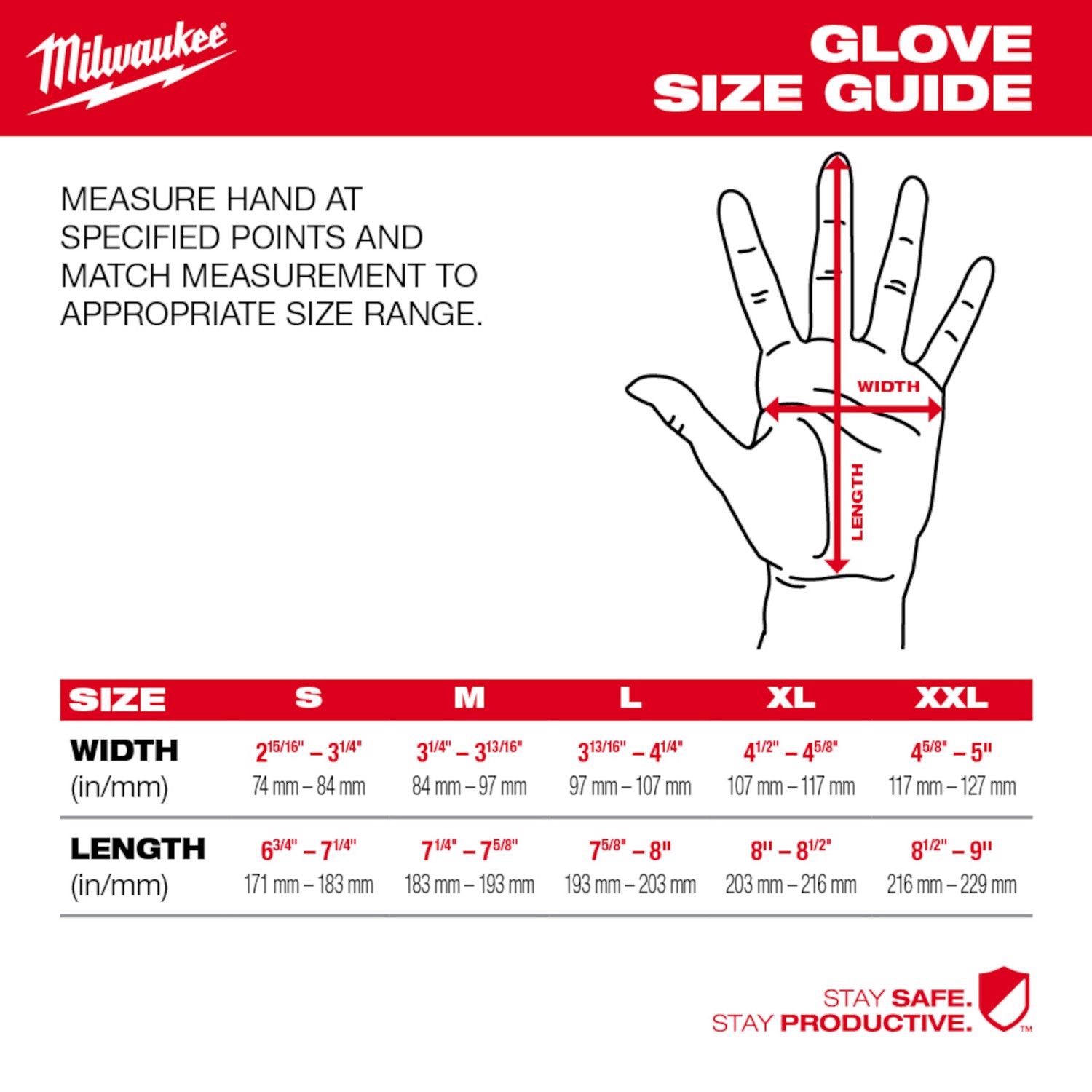 Milwaukee Cut 3 Cut Resistant Gloves Black/Red XL 1 pair