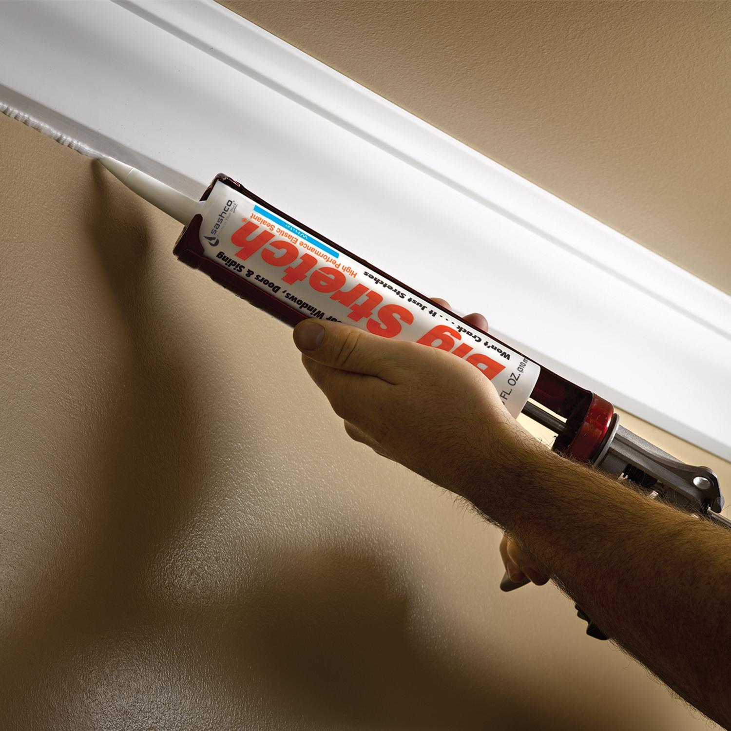 Sashco Big Stretch Dark Brown Elastomeric Acrylic Latex Door/Siding/ Window Caulk 10.5 oz