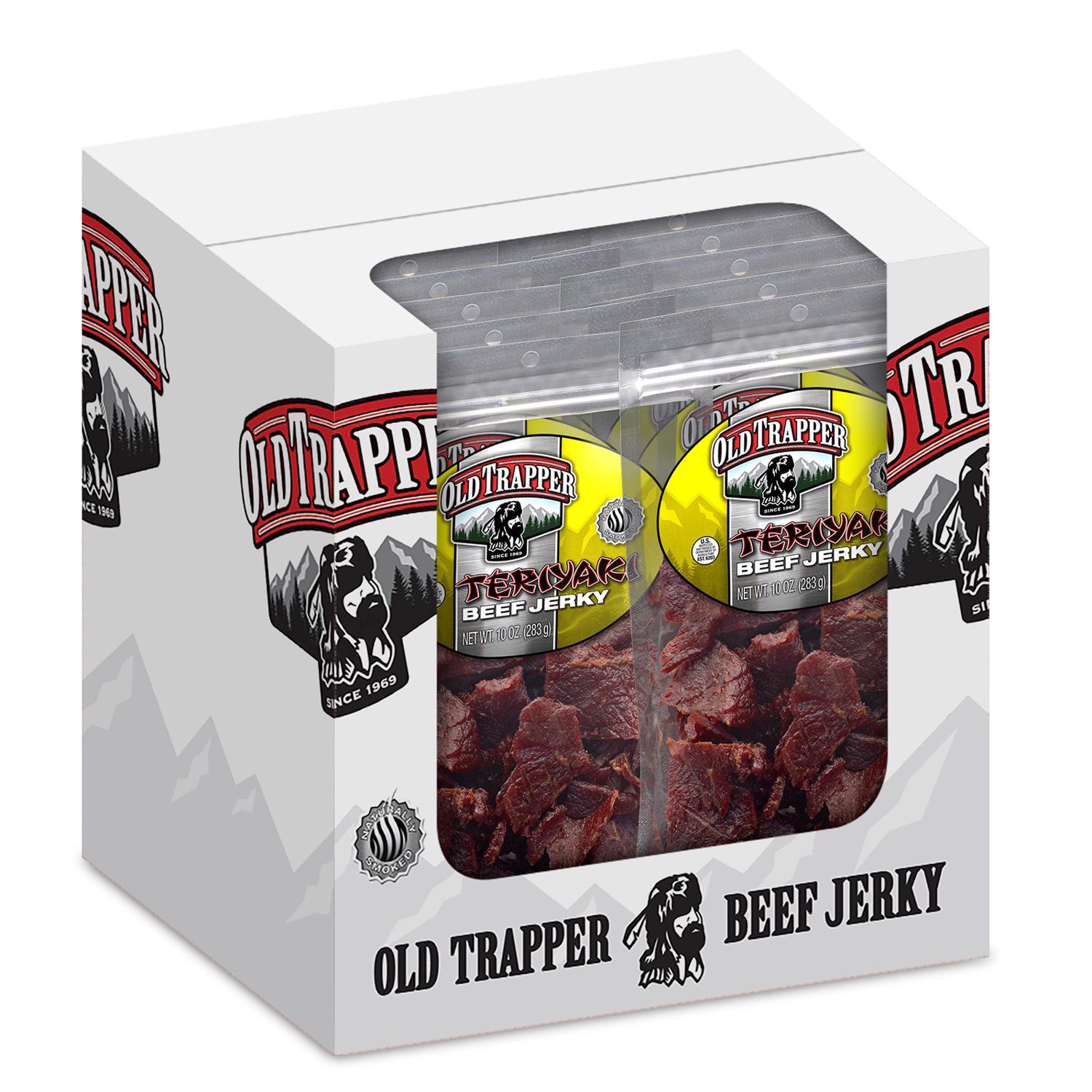 Old Trapper Teriyaki Beef Jerky 10 oz Bagged