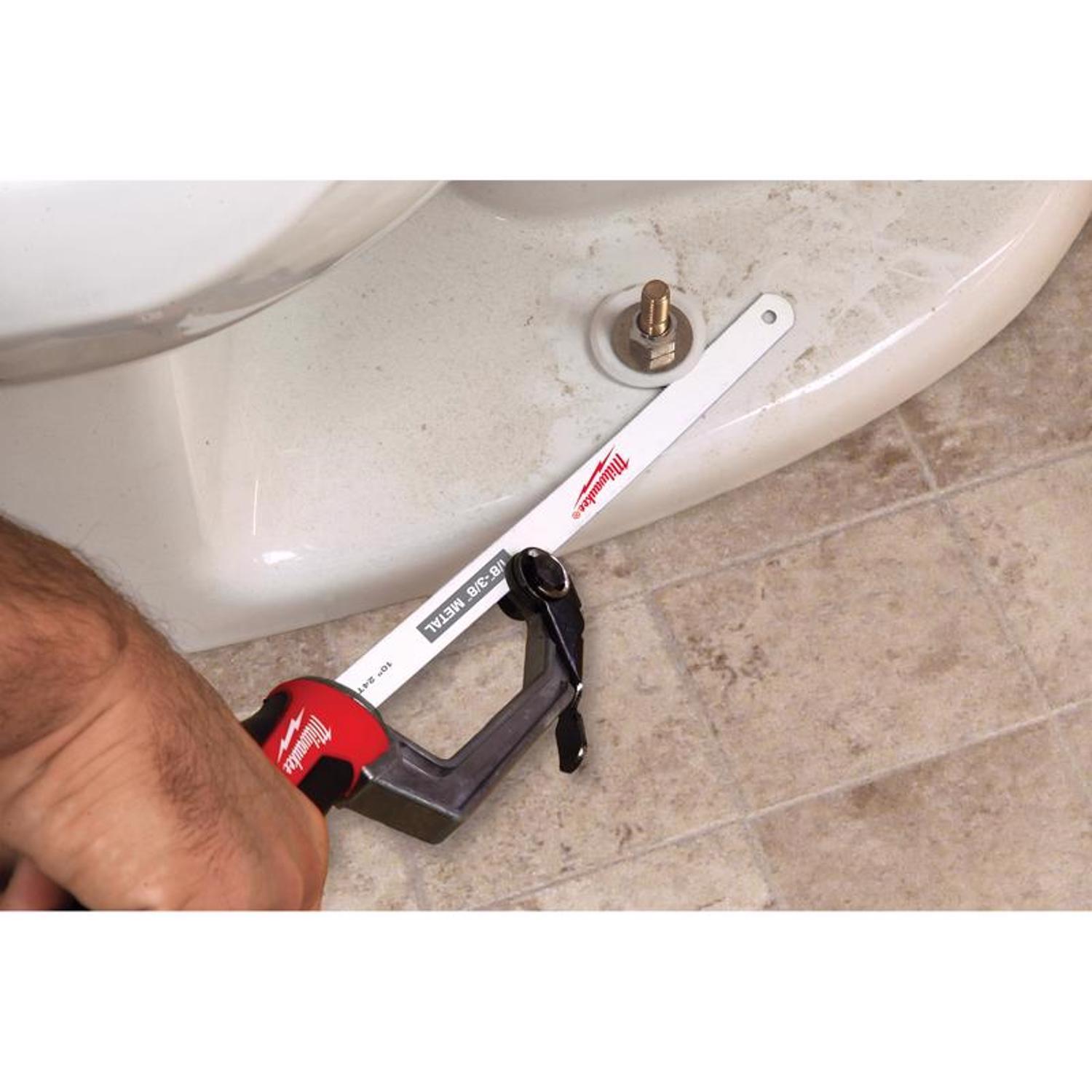 Milwaukee 10 in. Bi-Metal Adjustable Hacksaw Black/Red 1 pc