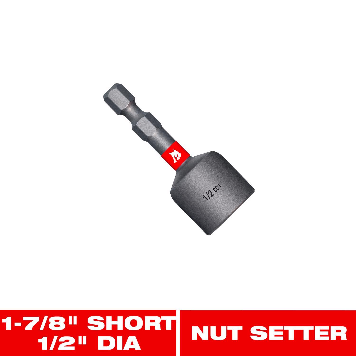 Diablo 1/2 in. X 1-7/8 in. L Black Oxide Magnetic Nut Setter 1 pc