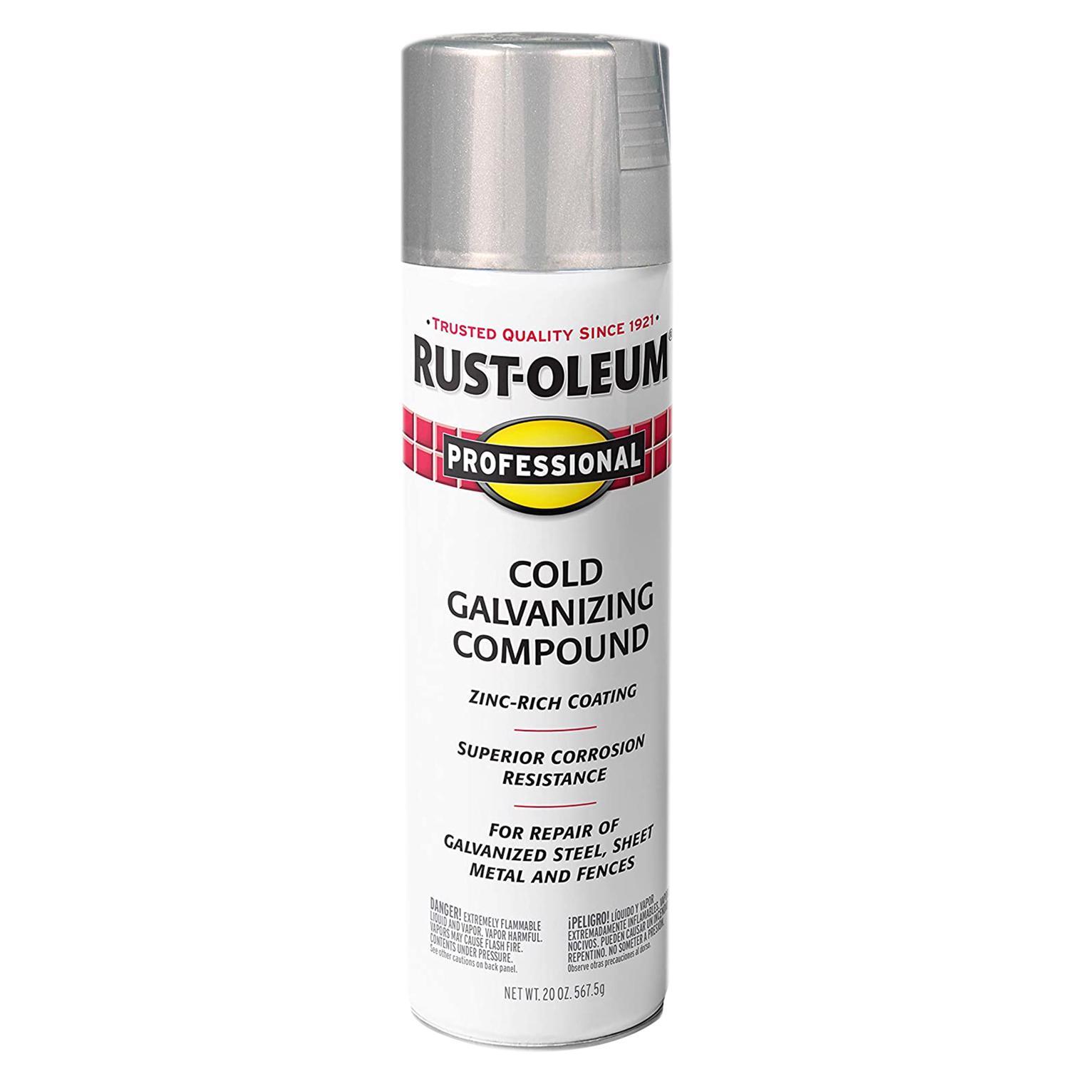 Rust-Oleum Stops Rust Matte Cold Gray Galvanizing Compound Spray 20 oz