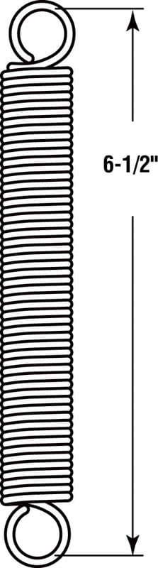 Prime-Line 6-1/2 in. L X 3/4 in. D Extension Spring 1 pk