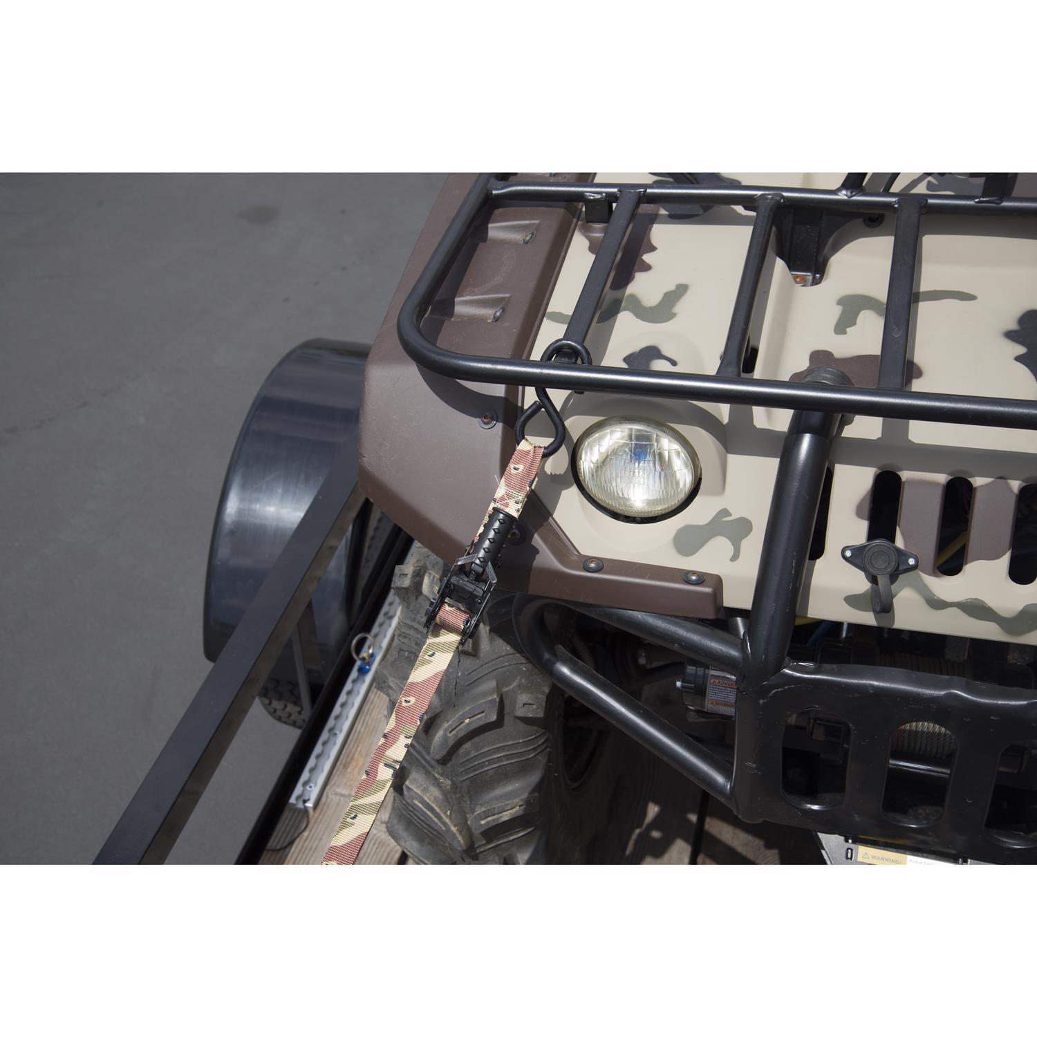 Keeper 1 in. W X 12 ft. L Camo Tie Down w/Ratchet 500 lb 4 pk