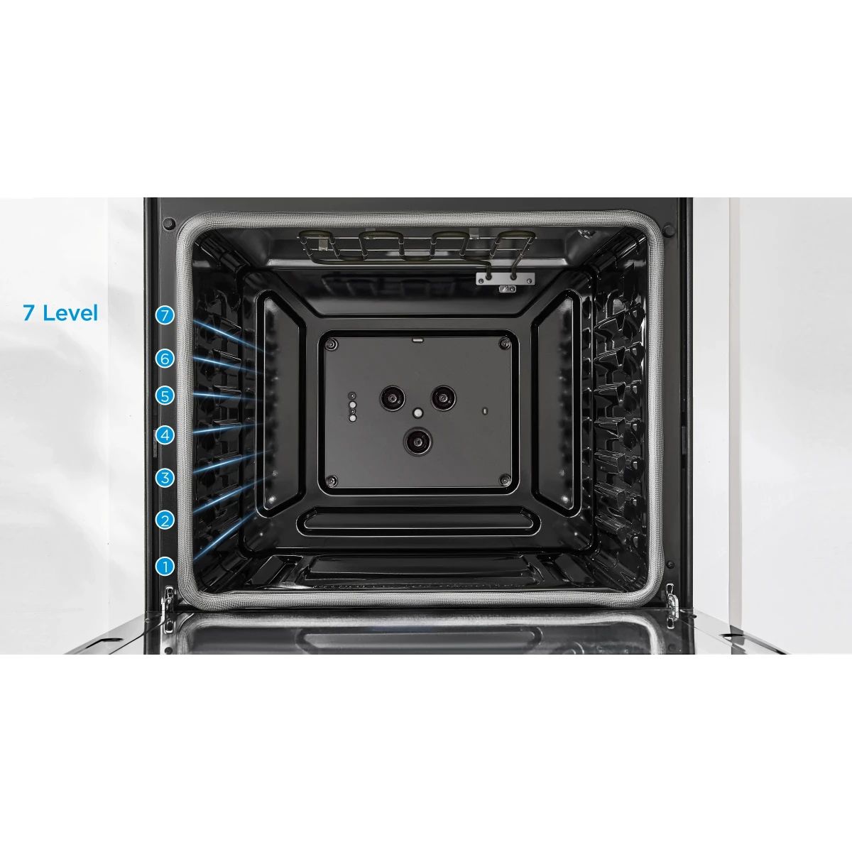 Midea 30 in. Stainless Steel Freestanding Gas Range with 4 Sealed Burners