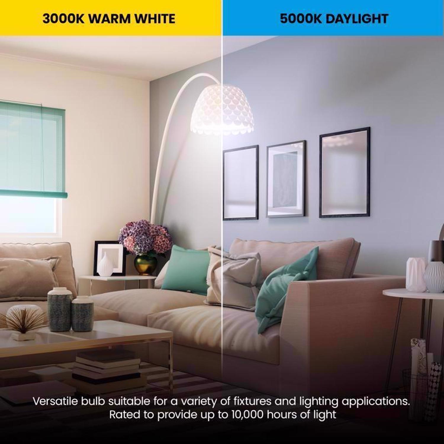 Feit A19 E26 (Medium) LED Bulb Daylight 60 Watt Equivalence 10 pk