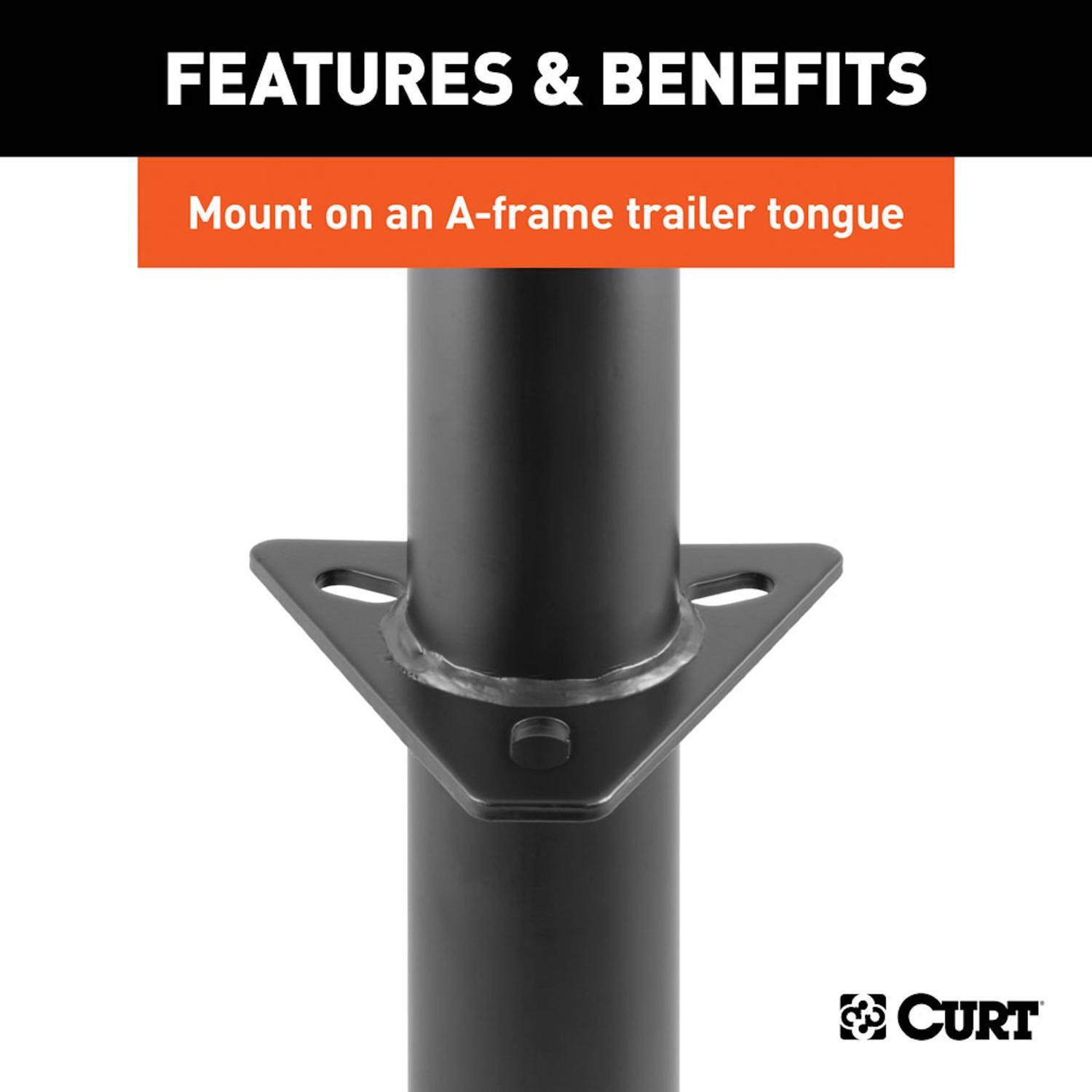 CURT Manual 2000 lb Trailer Jack