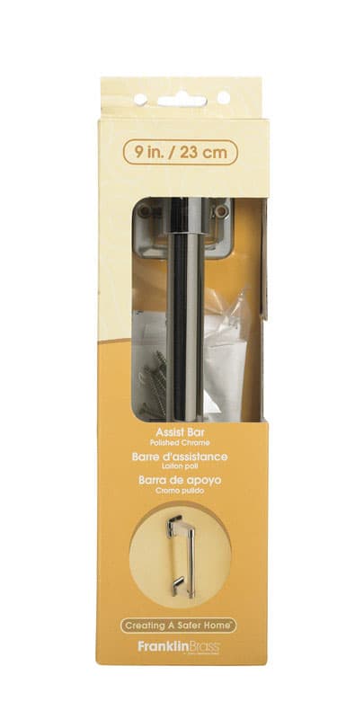 Delta 10.63 in. L Polished Chrome Stainless Steel Grab Bar