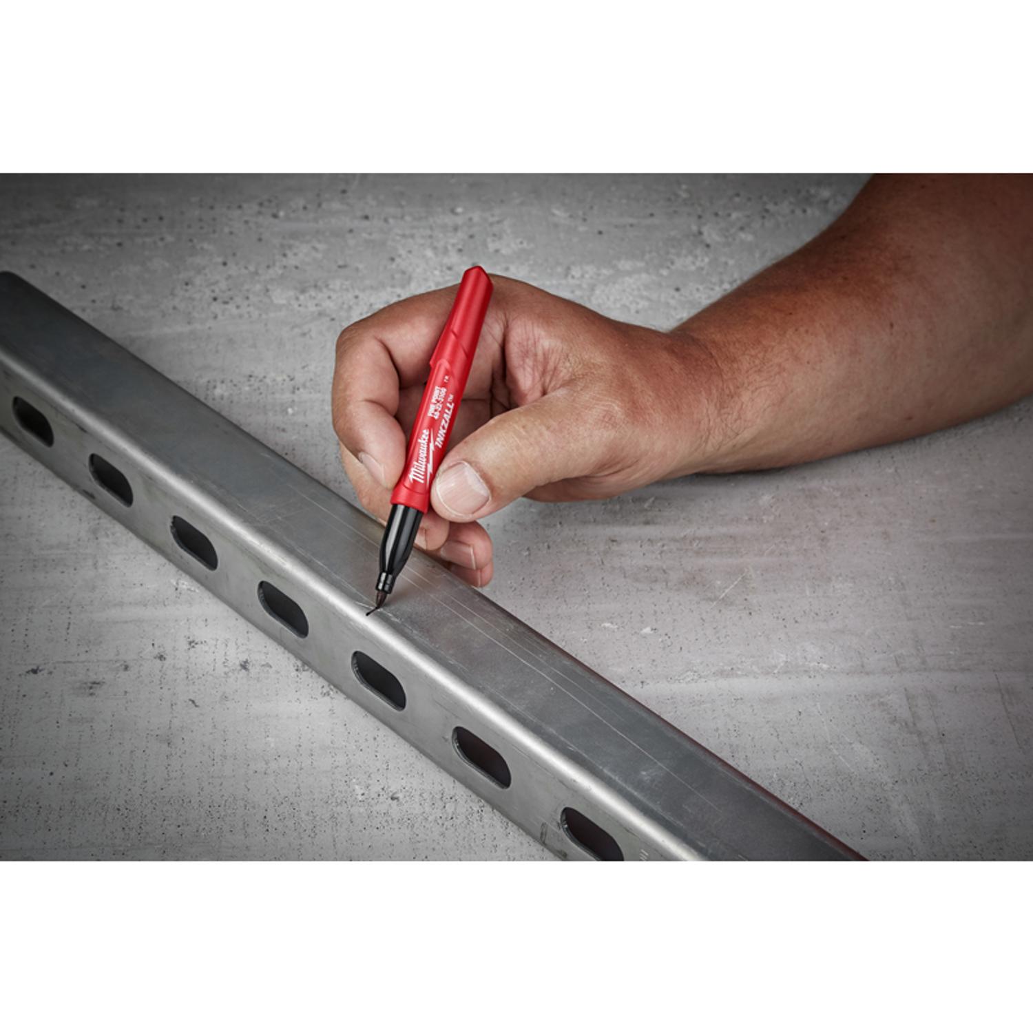 Milwaukee INKZALL Black Fine Tip Jobsite Marker 2 pk