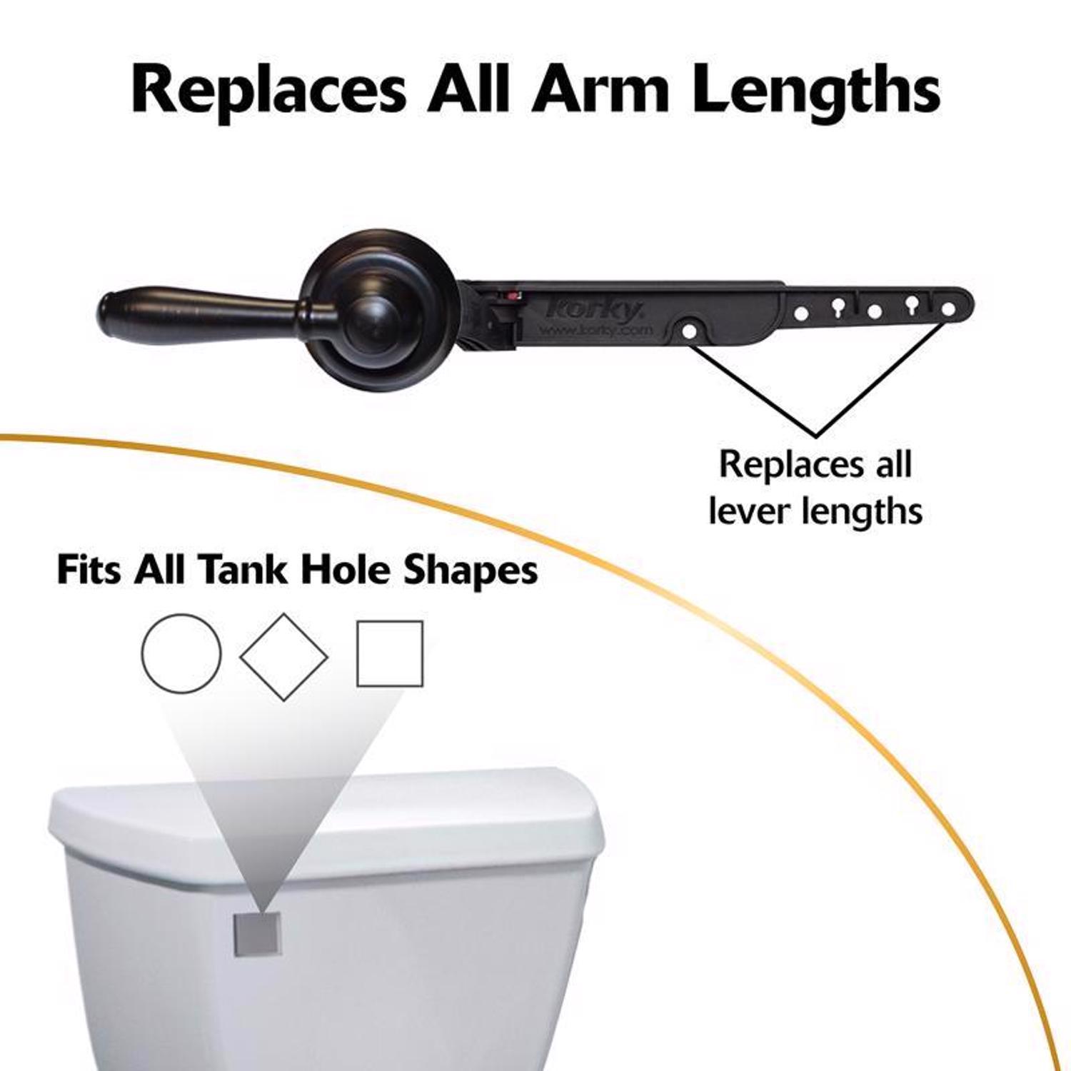 Korky StrongARM Faucet Style Oil Rubbed Bronze Flush Handle