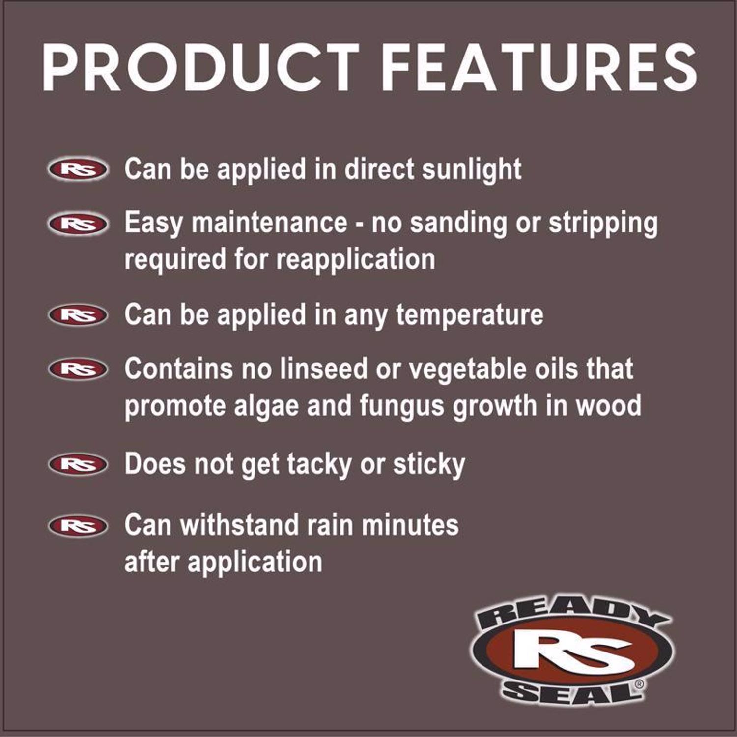 Ready Seal Goof Proof Semi-Transparent Flat Mahogany Oil-Based Penetrating Wood Stain/Sealer 5 gal