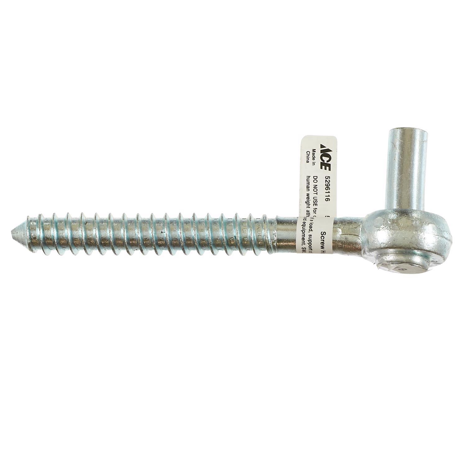Ace 5 in. L Steel Screw Hook 1 pk