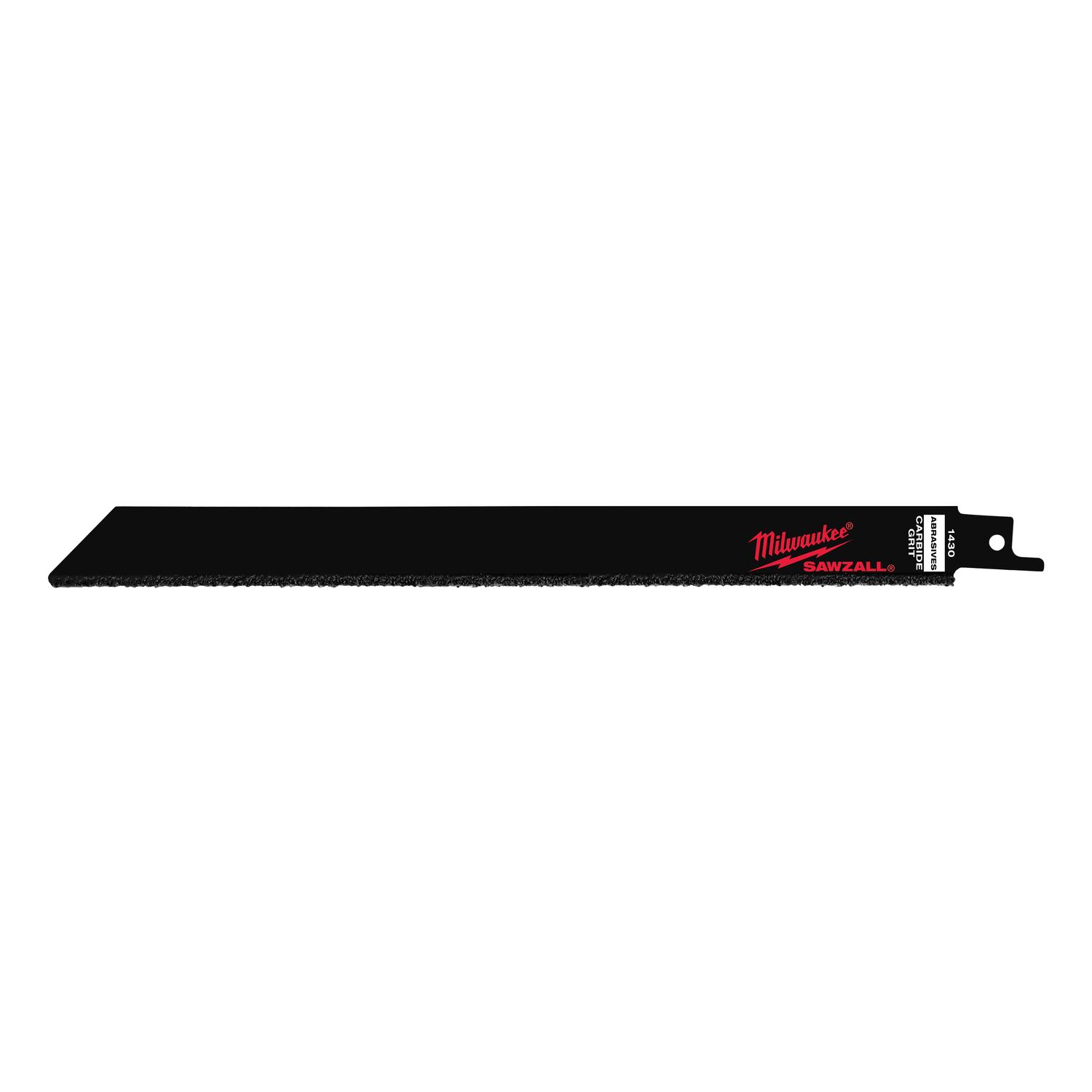 Milwaukee Sawzall 9 in. Carbide Grit Reciprocating Saw Blade 3 pk