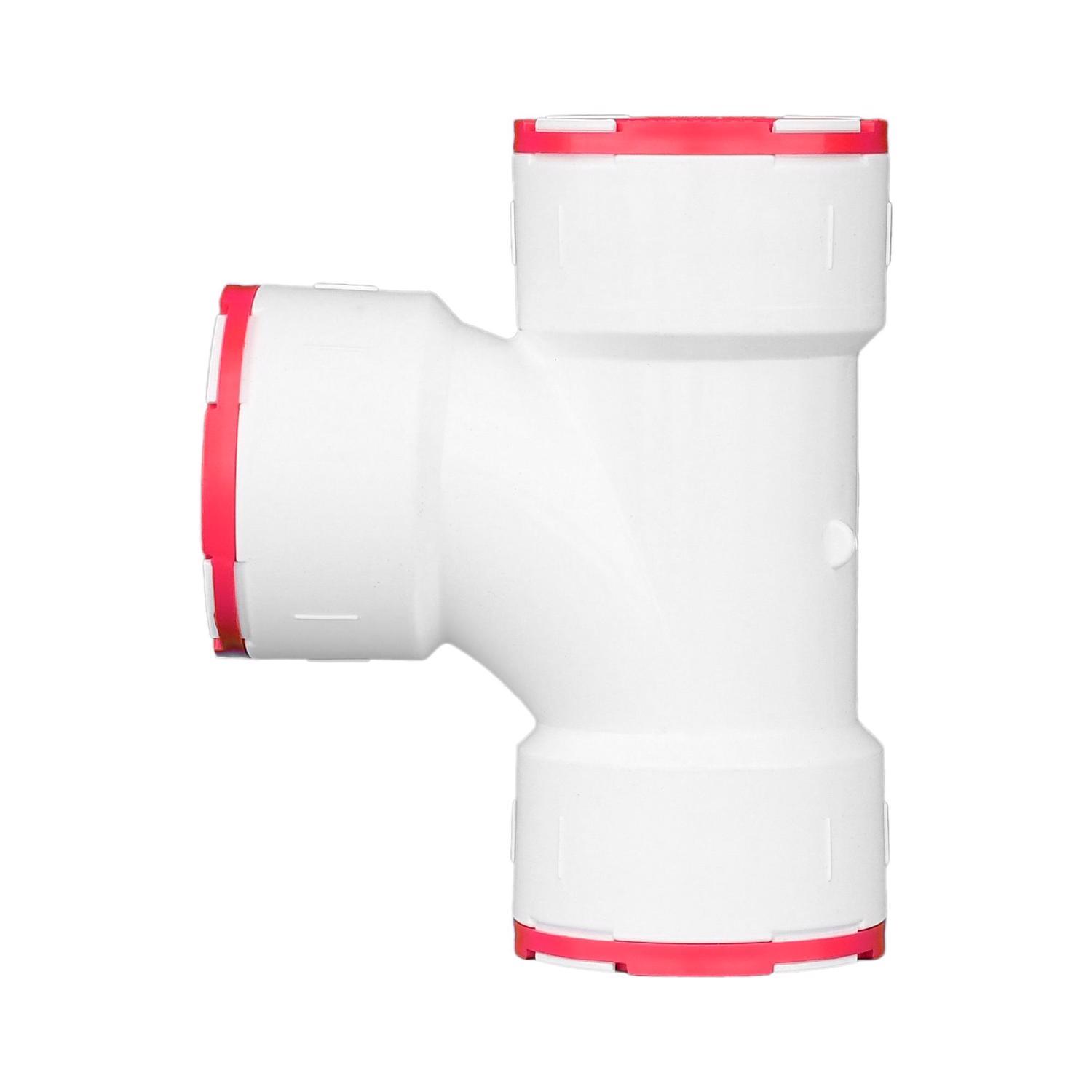 Charlotte Pipe ConnecTite Schedule 40 1-1/2 in. Hub X 1-1/2 in. D Hub PVC Sanitary Tee 1 pk