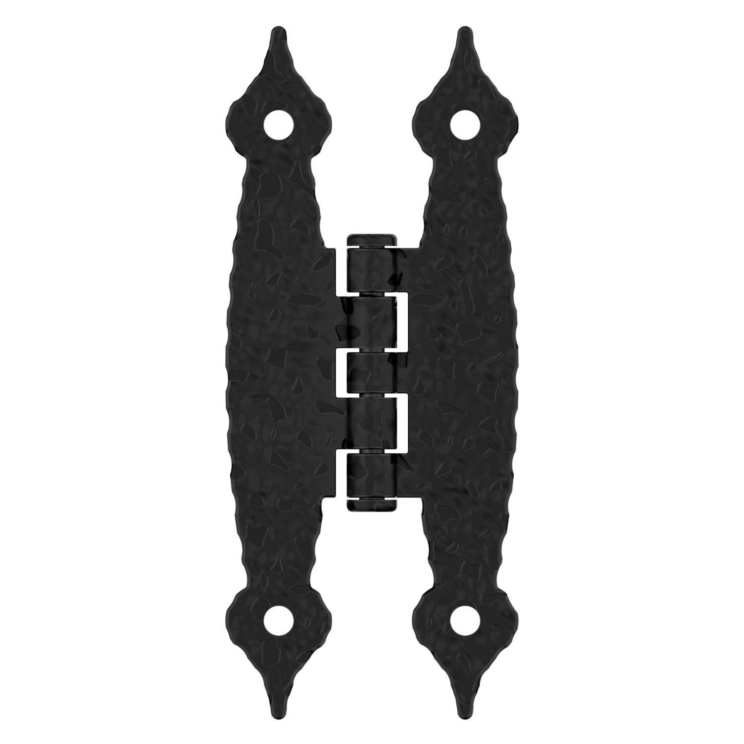 Amerock 1-1/2 in. W X 3-1/2 in. L Black Steel Cabinet Hinge 1 pk