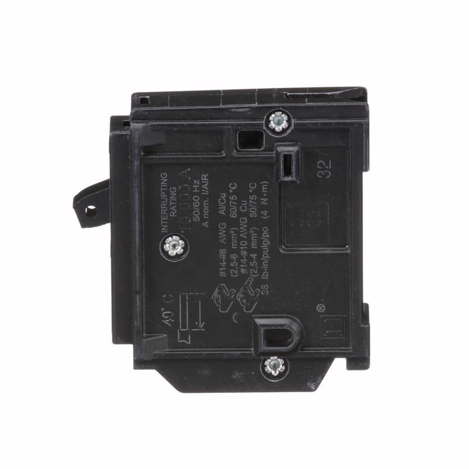Square D Homeline 15 amps Plug In Single Pole Miniature Circuit Breaker
