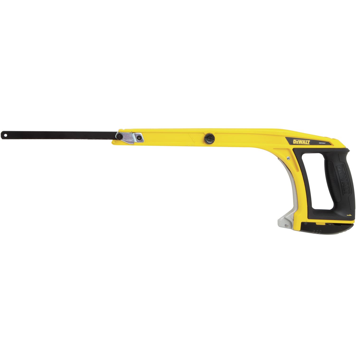 DeWalt 12 in. High Carbon Steel Adjustable Hacksaw Black/Yellow 1 pc