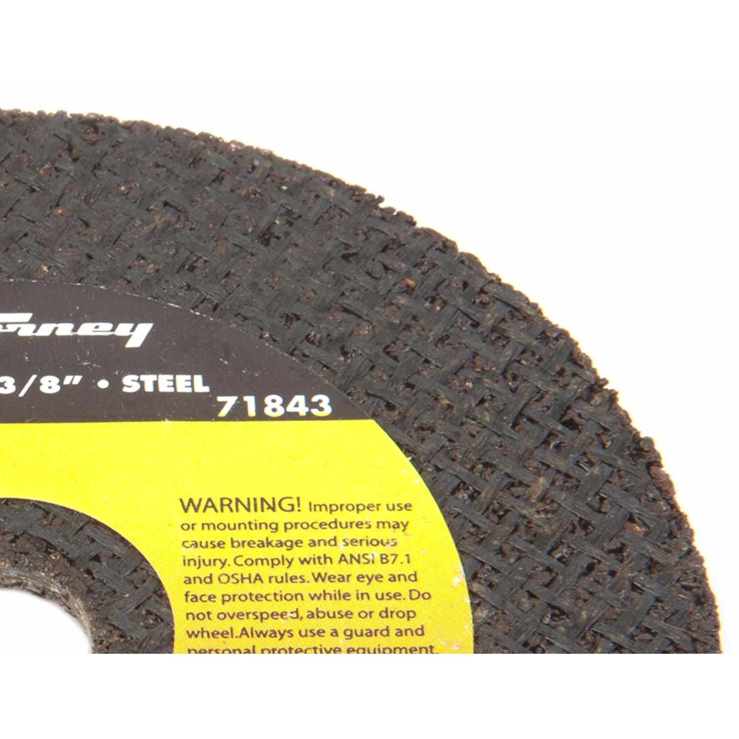 Forney 3 in. D X 3/8 in. X 1/8 in. thick Aluminum Oxide Metal Cut-Off Wheel 1 pc