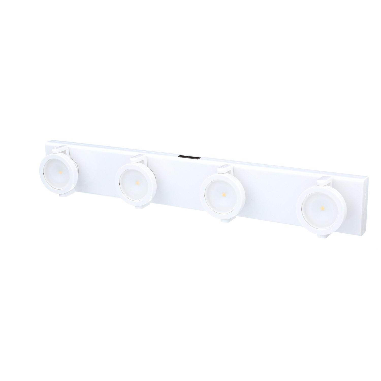 Rite Lite 15.75 in. L White Battery Powered LED Strip Light 70 lm