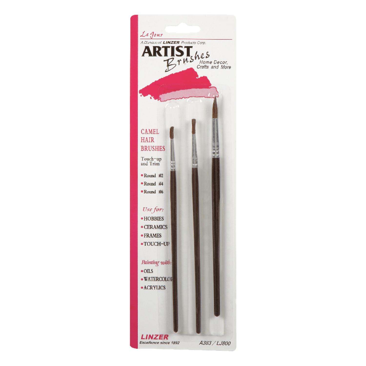 Linzer No. 2/4/6 Round Artist Paint Brush Set