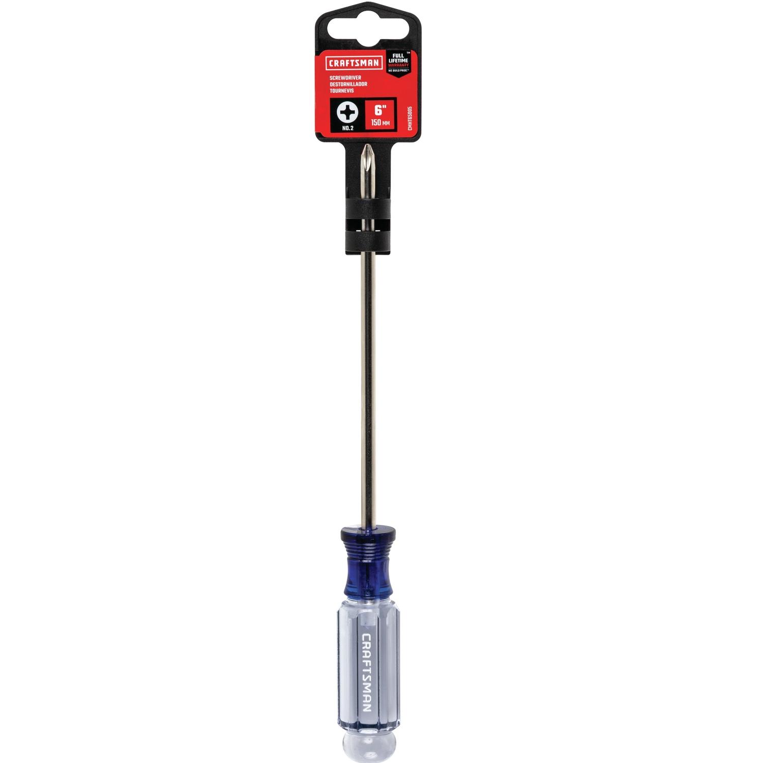 Craftsman No. 2 X 6 in. L Phillips Screwdriver 1 pc