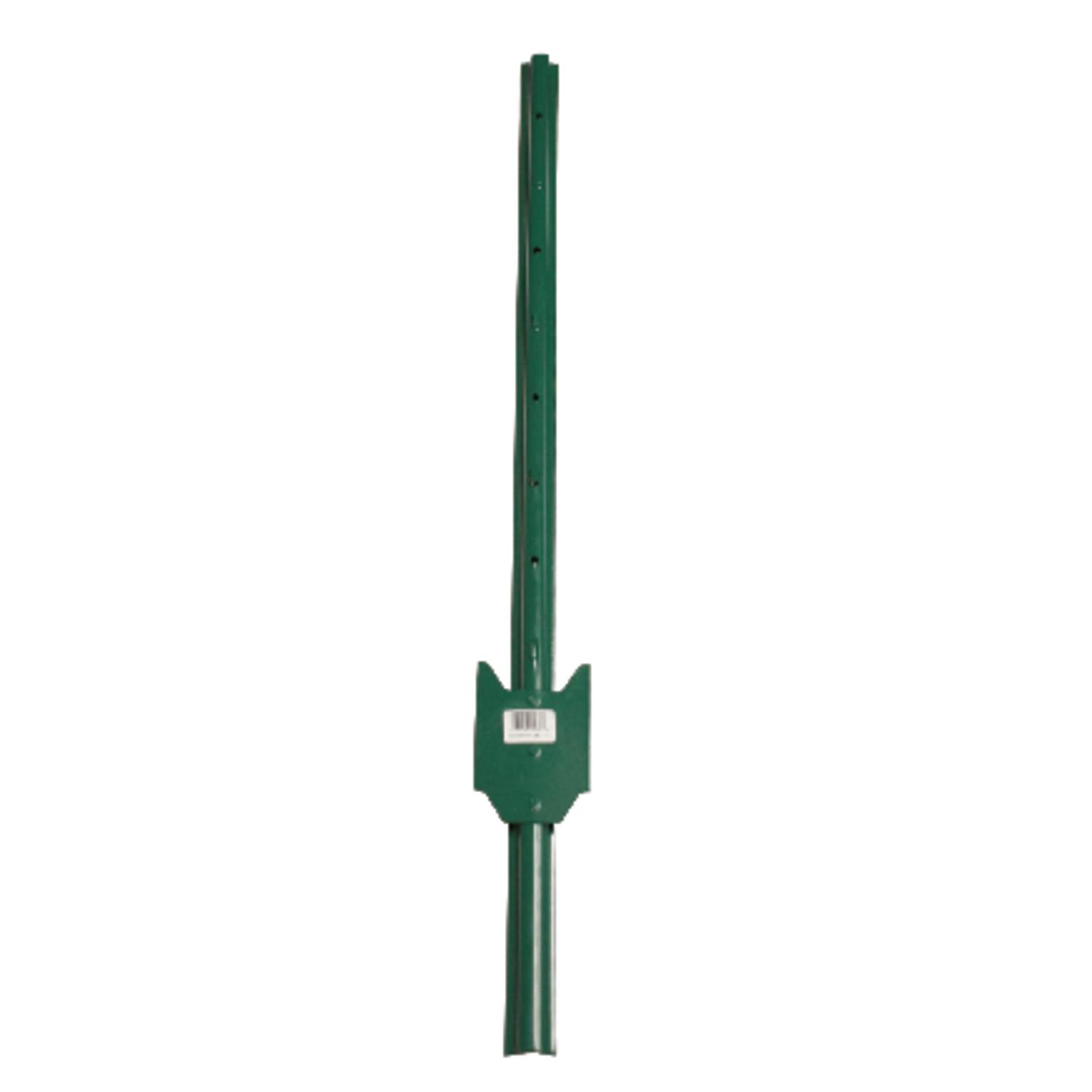 American Posts.5 in. H X 1.25 in. W X 3 ft. L 14 Ga. Powder Coated Green steel U-Post
