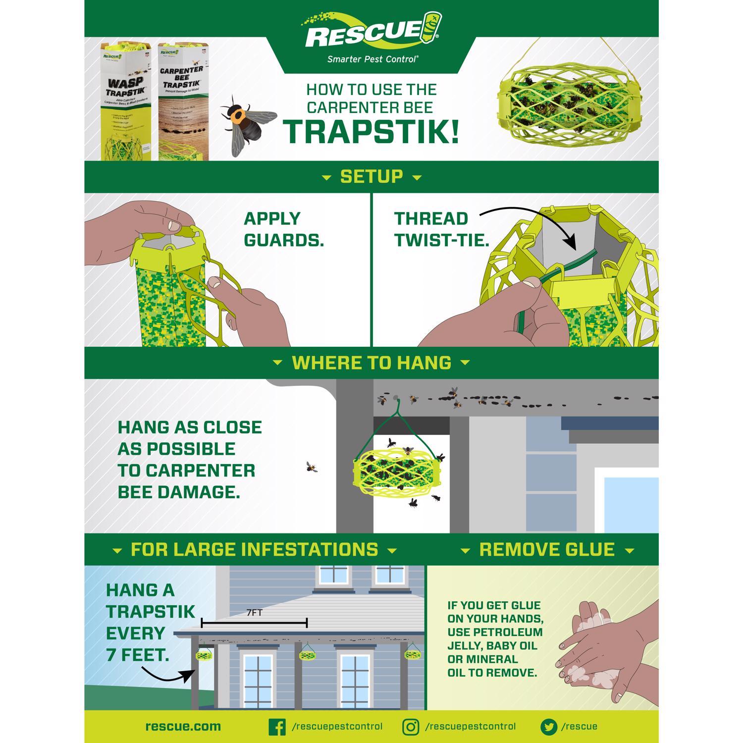RESCUE! TrapStik Insect Trap 1 pk