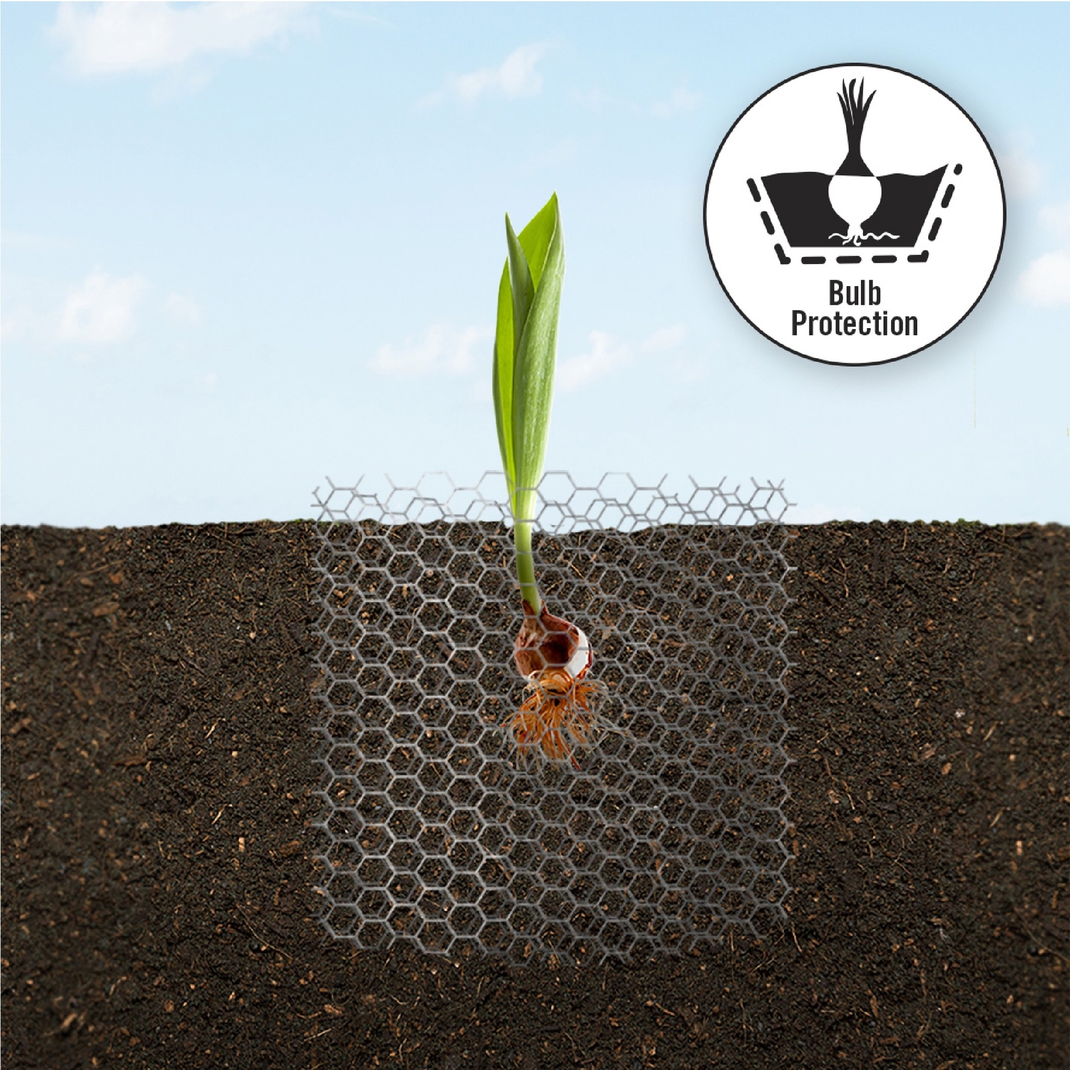 Garden Craft 36in. H x 50in. L Galvanized Steel Poultry Netting 1in.