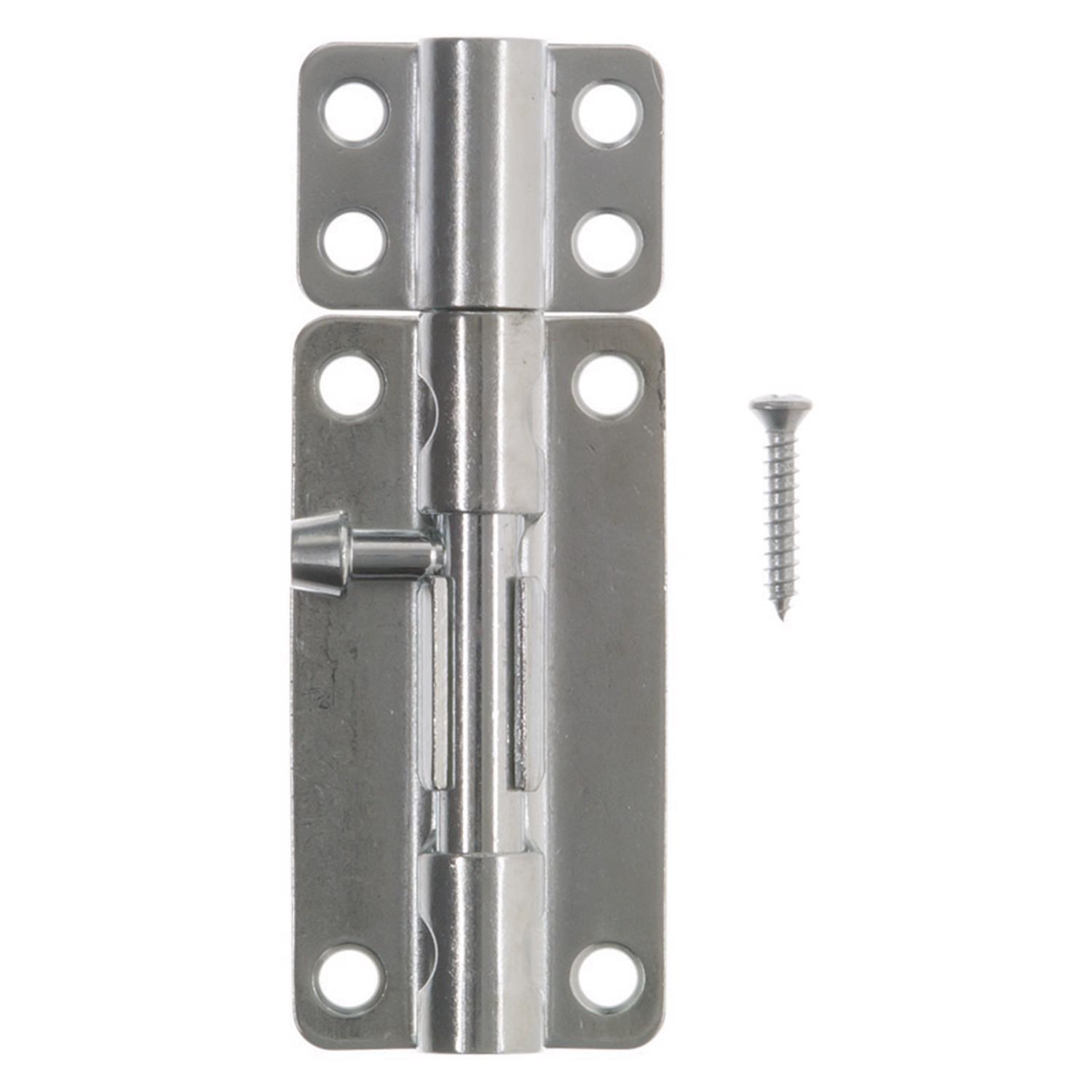 Ace 4 in. L Zinc-Plated Steel Barrel Bolt 1 pk