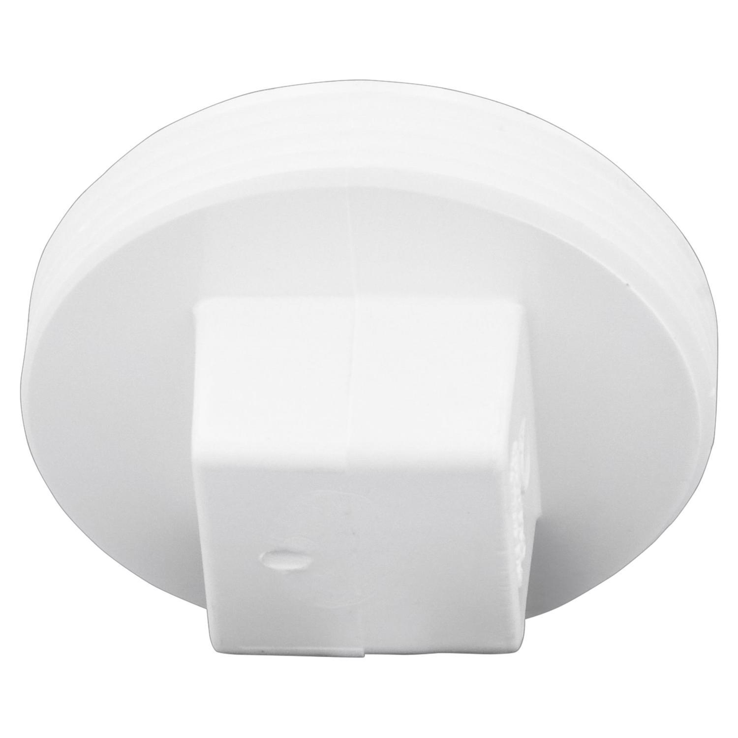 Charlotte Pipe Schedule 40 1-1/2 in. MPT X 1-1/2 in. D MPT PVC Clean-Out Plug 1 pk