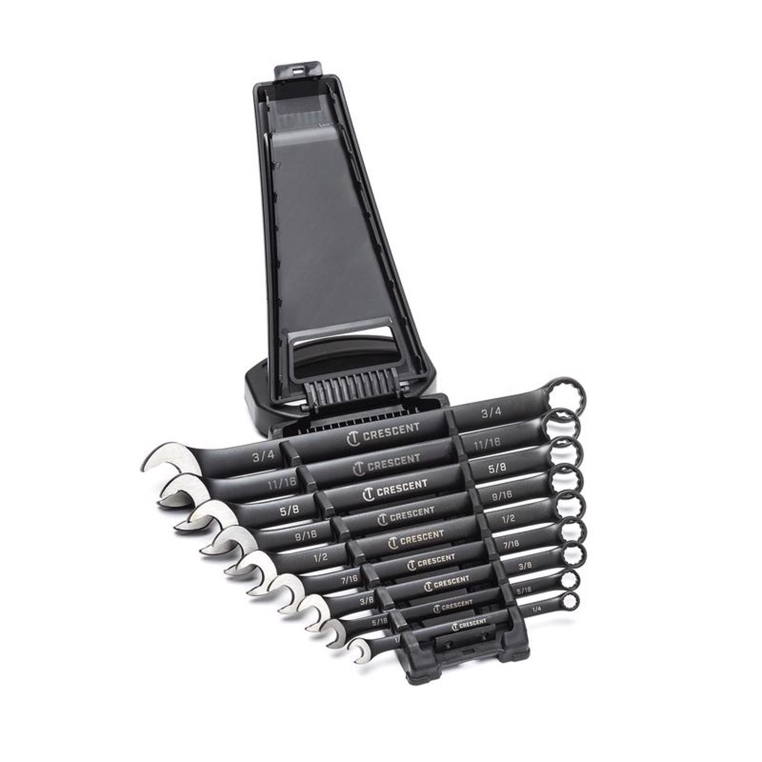 Crescent X10 12 Point SAE Combination Wrench Set 9 pc
