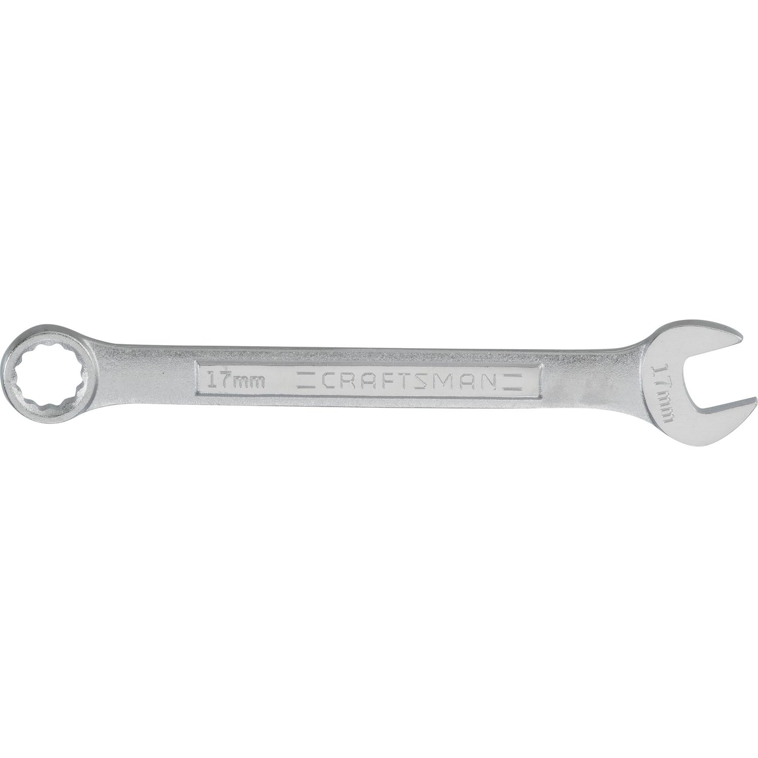 CRAFTSMAN 17 mm X 17 mm 12 Point Metric Combination Wrench 8.3 in. L 1 pc