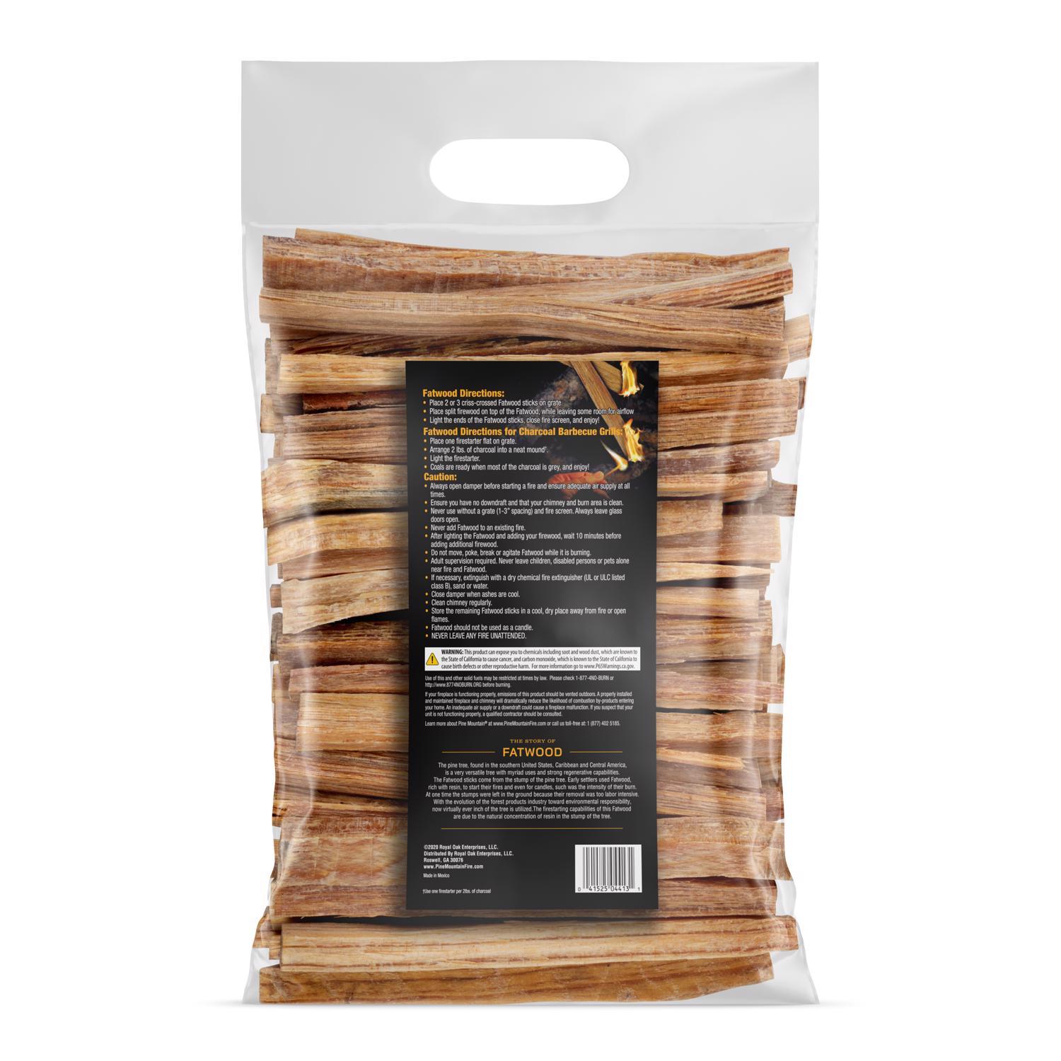 Pine Mountain Starter Stikk Wood Fatwood Starter 30 min 10 lb
