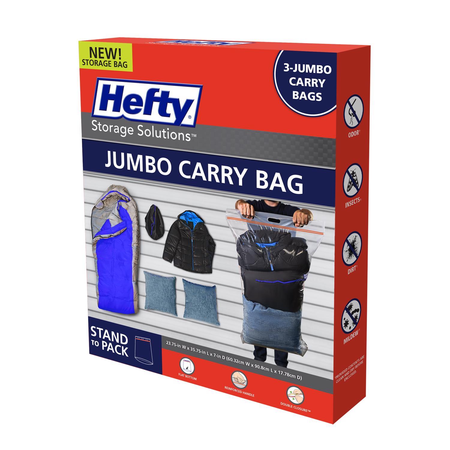 Hefty Jumbo Clear Carrying Bag