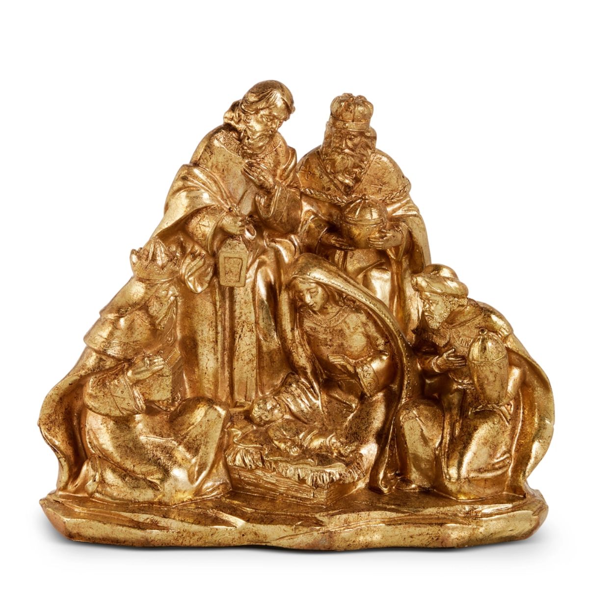 Raz 8.5 in. Gilded Nativity