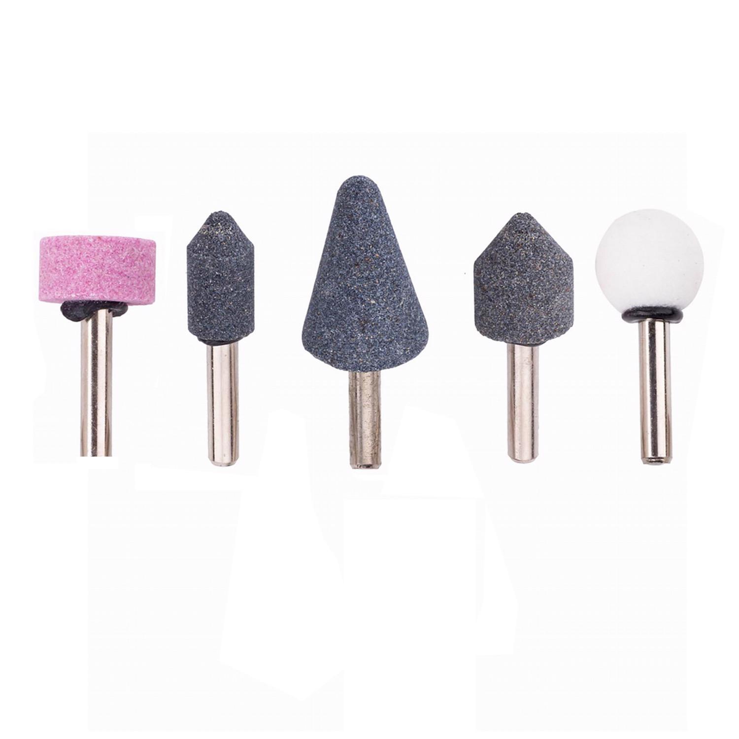 CRAFTSMAN Aluminum Oxide Grinding Stone Set Assorted Shapes 25000 rpm 5 pc
