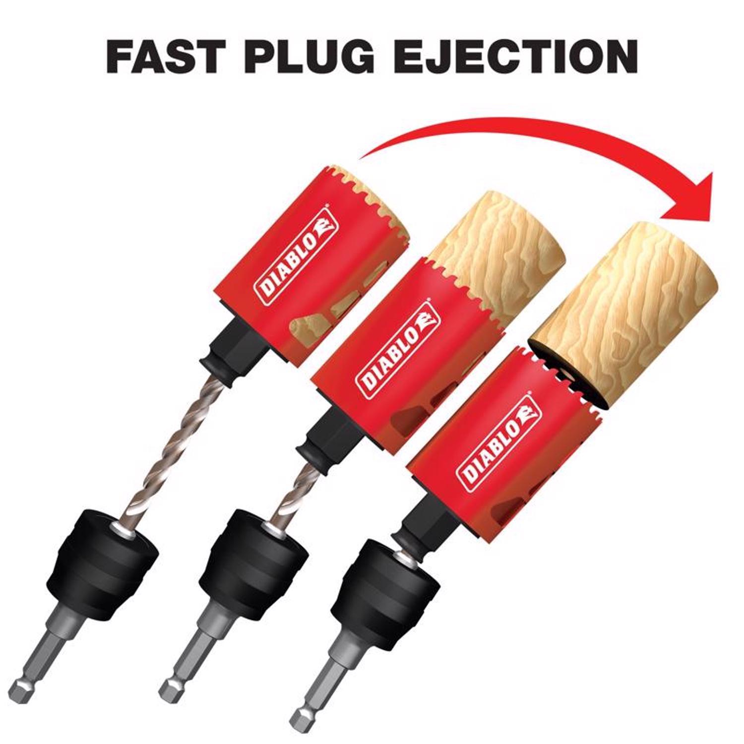 Diablo Snap-Lock Plus 6 in. Bi-Metal 2-3/8 in. L Hole Saw