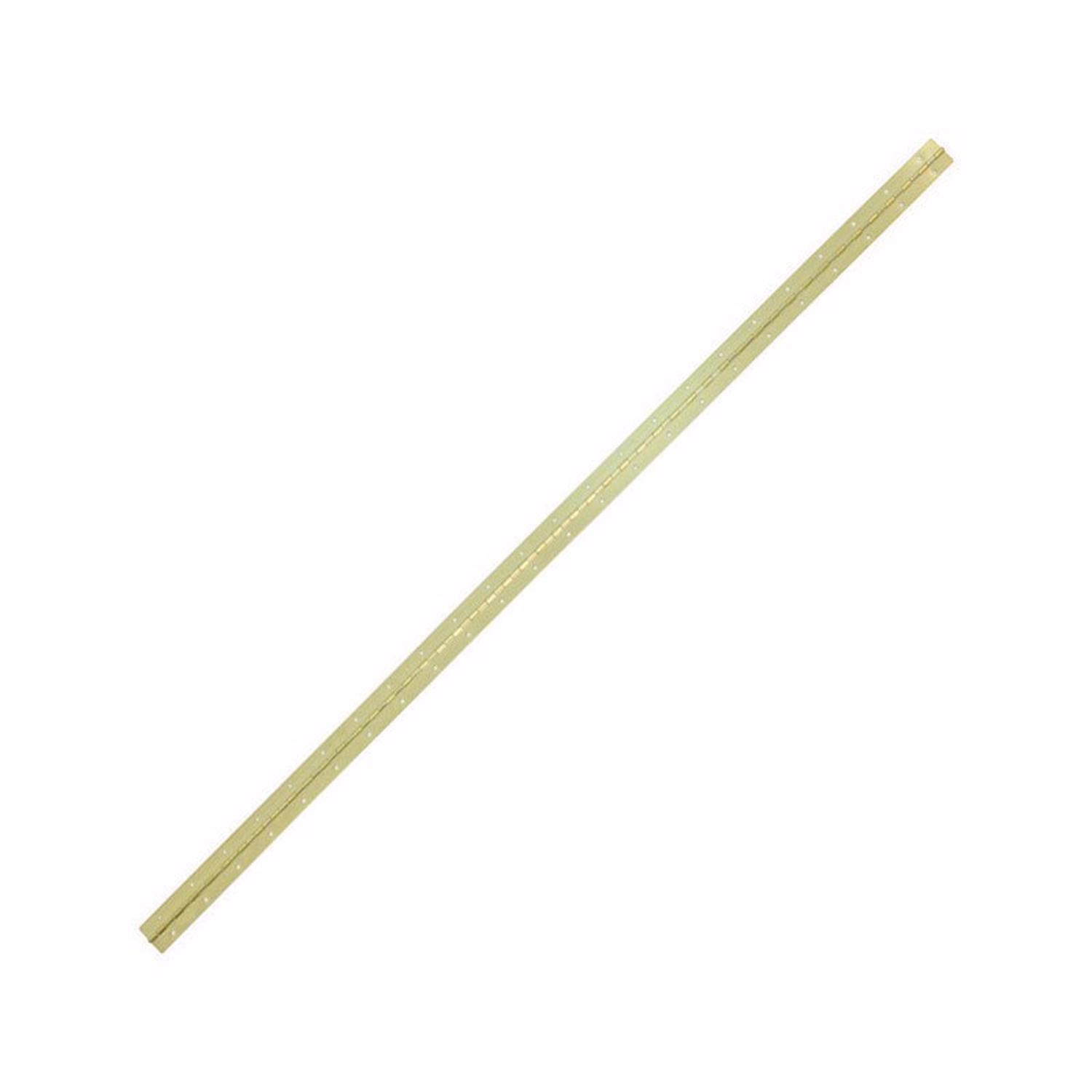 Ace 1-1/2 in. W X 48 in. L Bright Brass Brass Continuous Hinge 1 pk