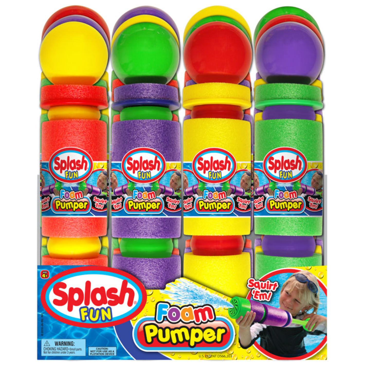 Ja-Ru Splash Foam Pumper Water Toy Soft Foam/Plastic 1 pk